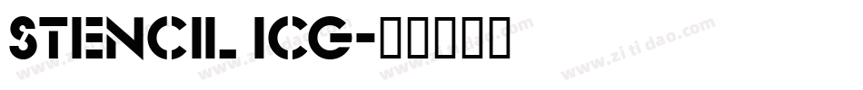 Stencil ICG字体转换